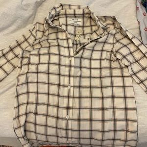 NWT Madewell Lightweight Flannel XS